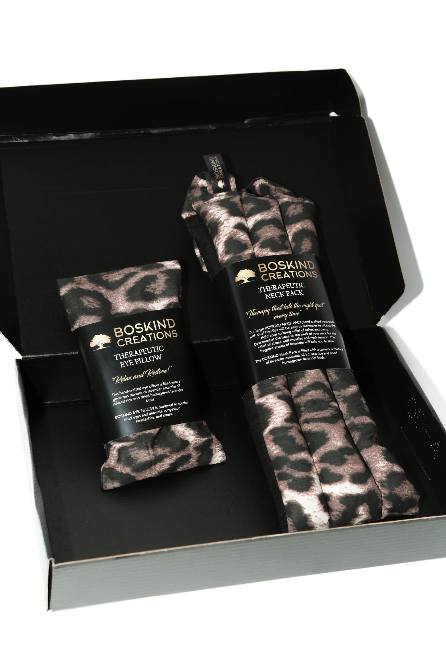 BOSKIND Gift Pack - 2 ITEMS - BROWN LEOPARD
