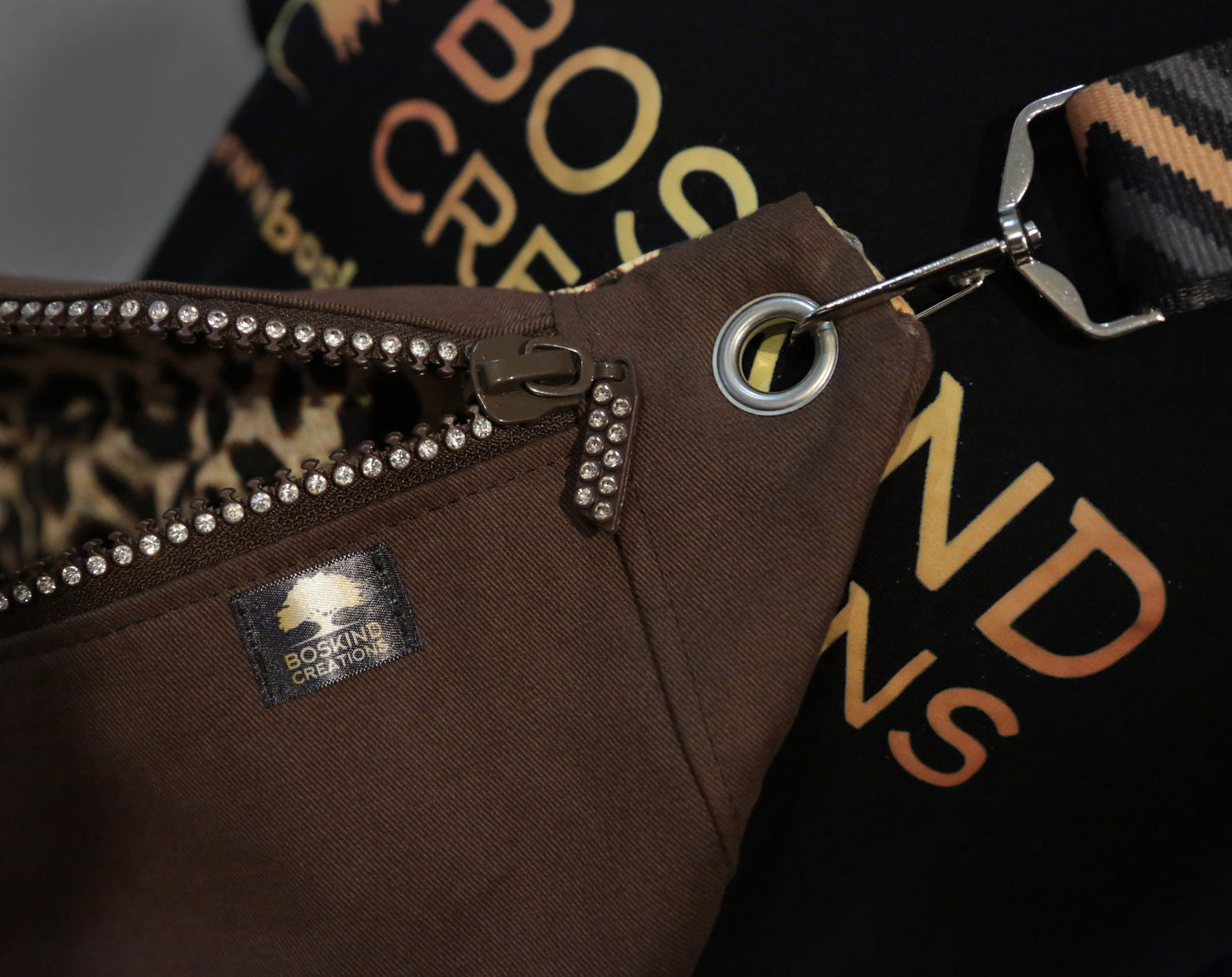 CROSS BODY BAG - WESTERN BROWN LEAPARD