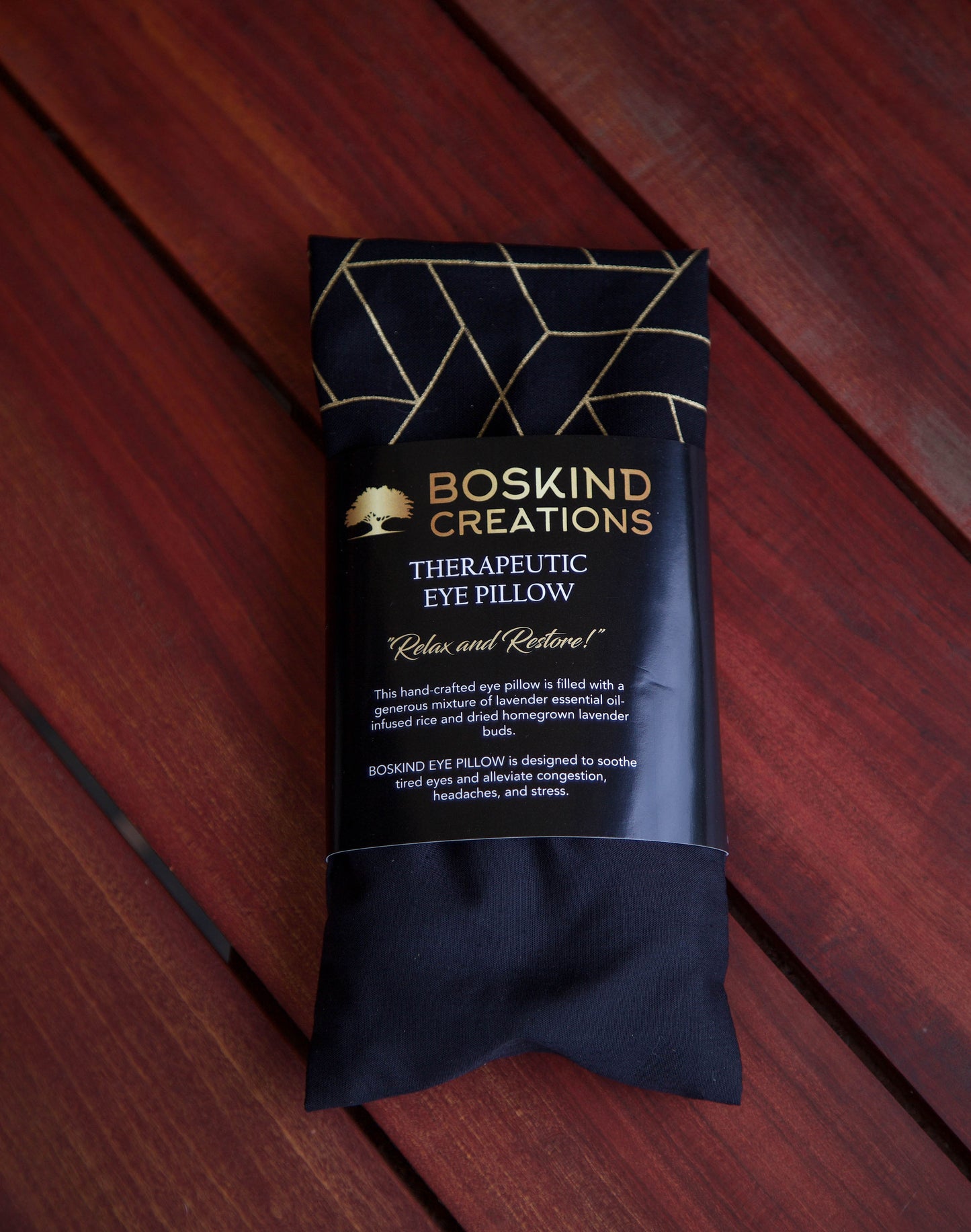 BOSKIND THERAPEUTIC EYE PILLOW -GOLD LUX
