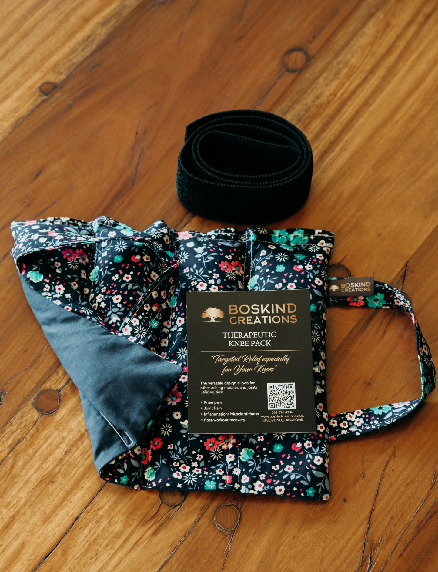 BOSKIND THERAPEUTIC KNEE PACK - BLUE FLOWER