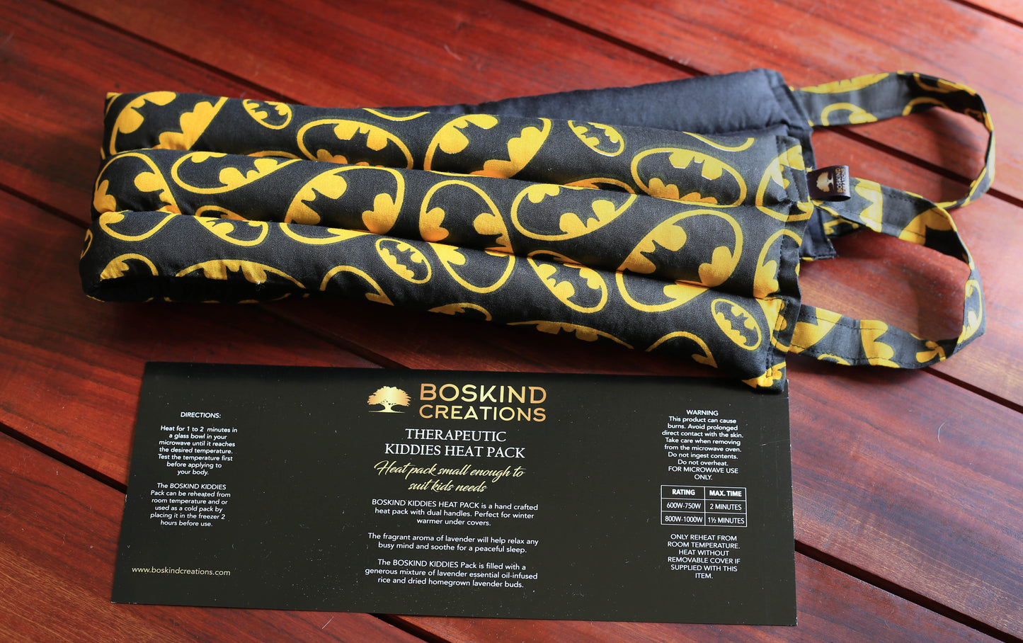 BOSKIND THERAPEUTIC KIDDIES HEAT PACK - BATMAN