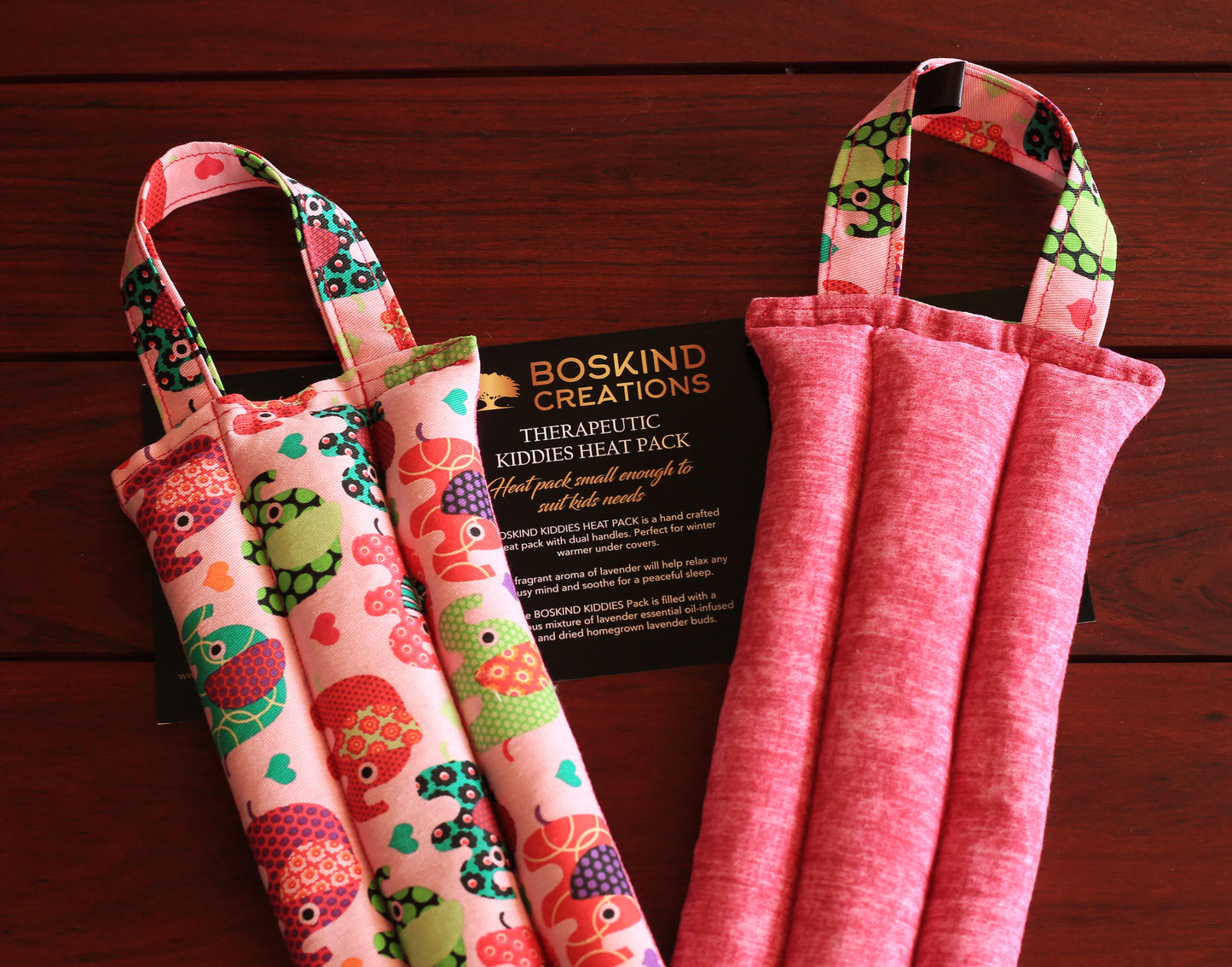 BOSKIND THERAPEUTIC KIDDIES HEAT PACK - PINK ELEPHANT