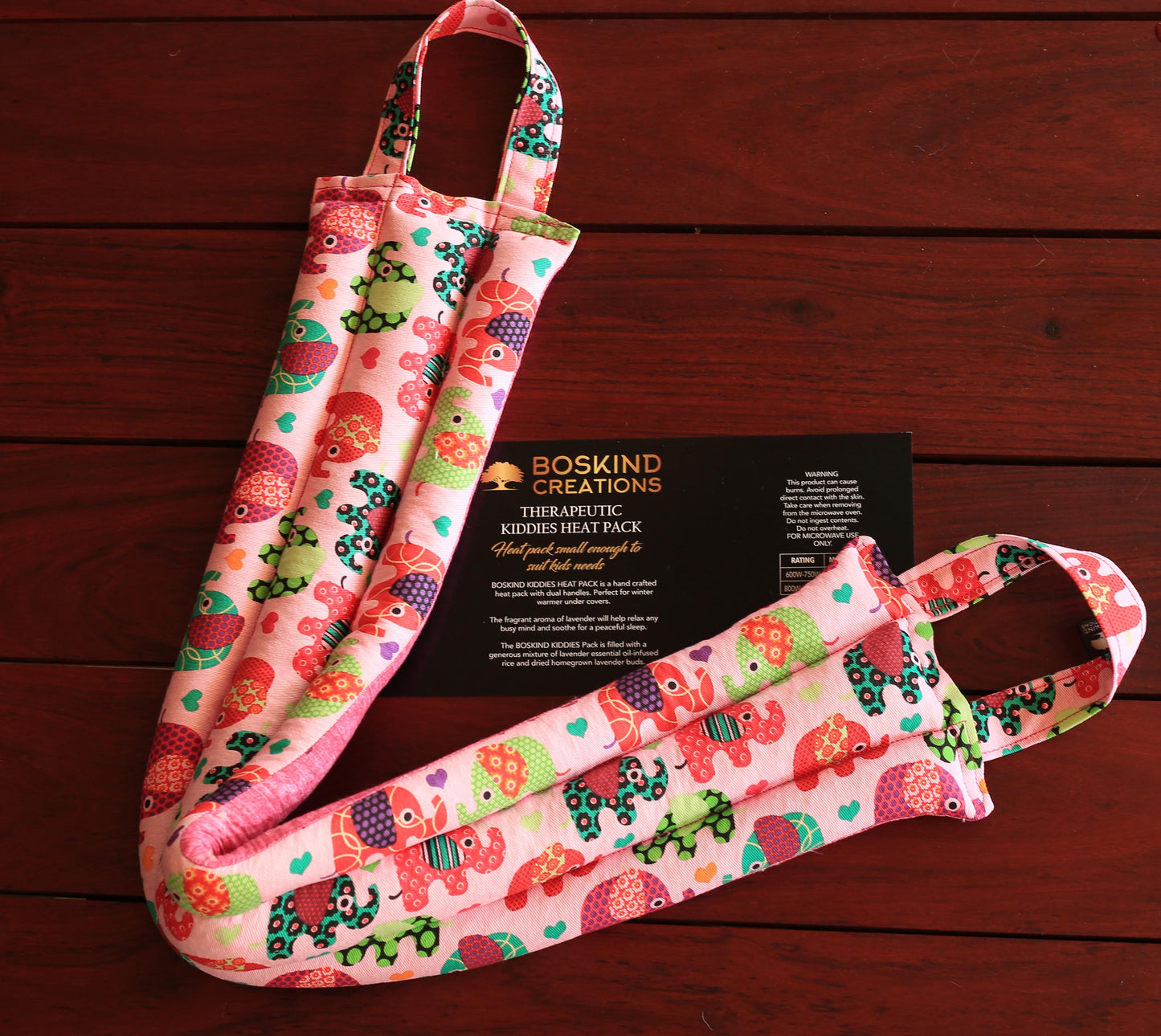 BOSKIND THERAPEUTIC KIDDIES HEAT PACK - PINK ELEPHANT
