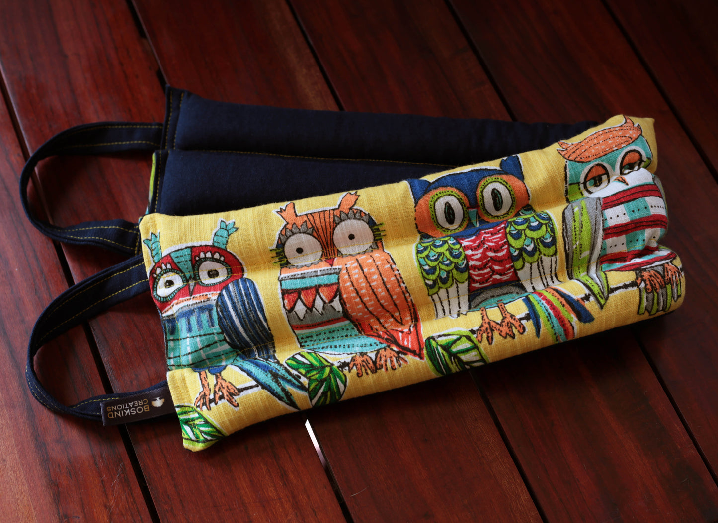 BOSKIND THERAPEUTIC NECK HEAT PACK - YELLOW OWLS
