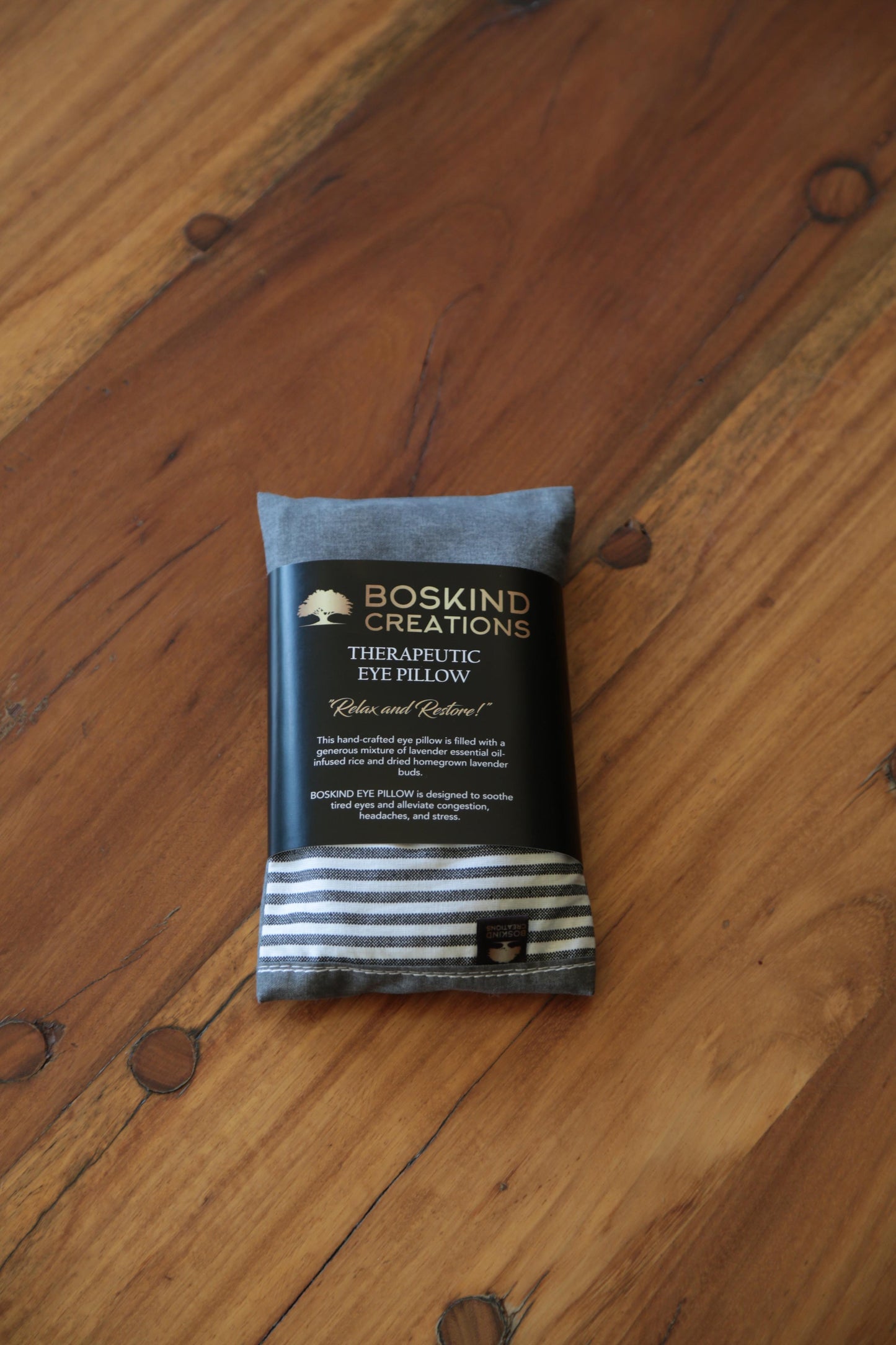 BOSKIND THERAPEUTIC EYE PILLOW - STONE VINTAGE