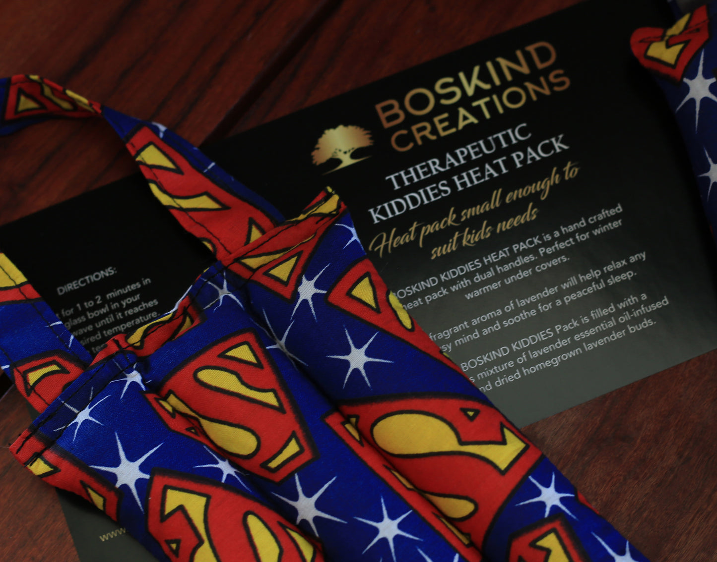 BOSKIND THERAPEUTIC KIDDIES HEAT PACK - SUPERMAN