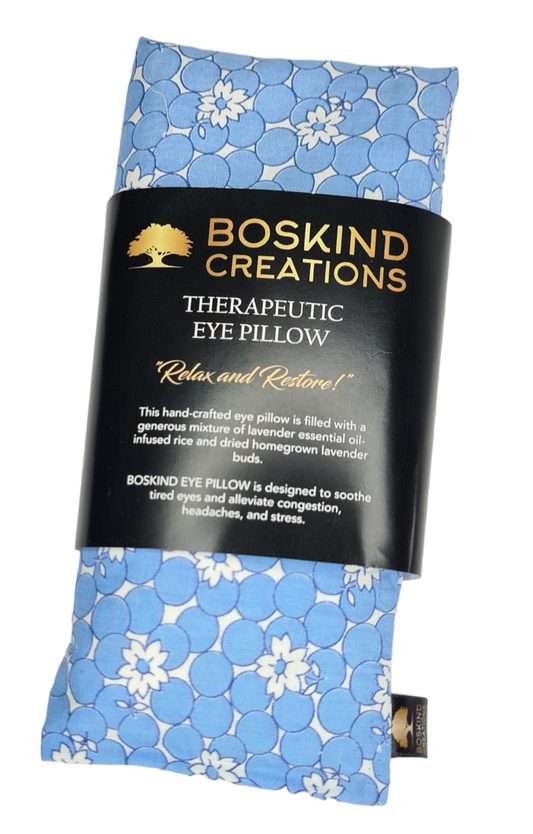 BOSKIND THERAPEUTIC EYE PILLOW - BLUE BUBBLES