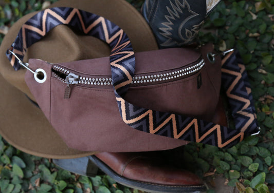 CROSS BODY BAG - WESTERN BROWN LEAPARD