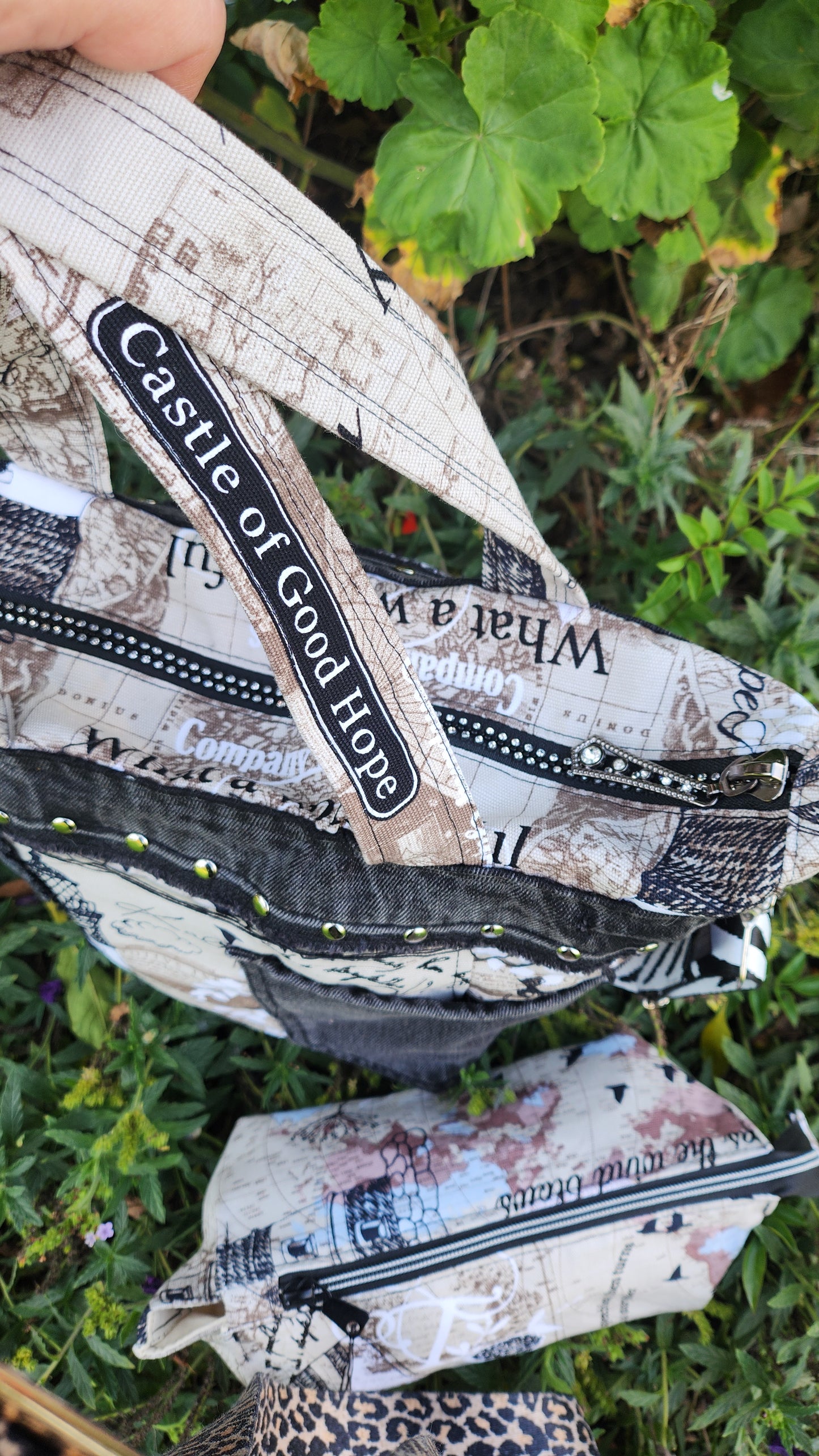 Bespoke Handbag and Beauty Bag -  Love the Journey.