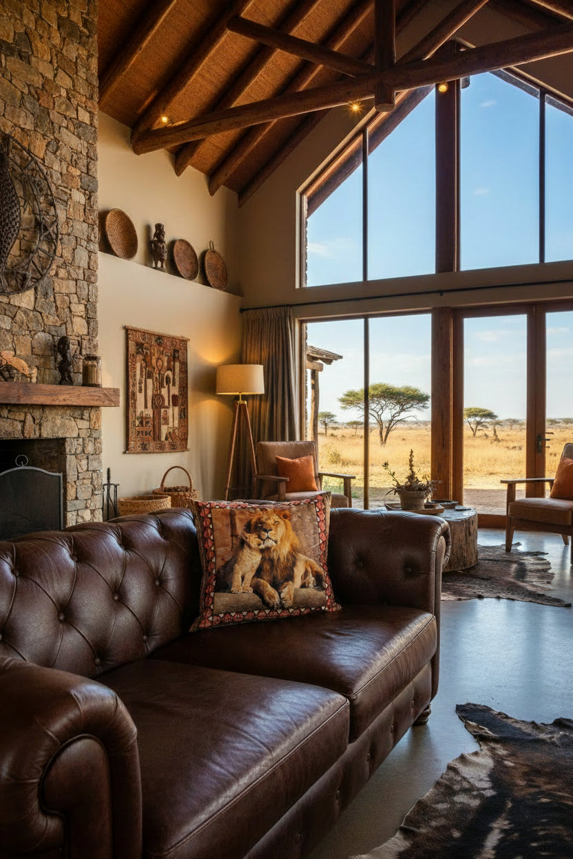 BOSKIND Luxurious African Safari Cushion - Lion King