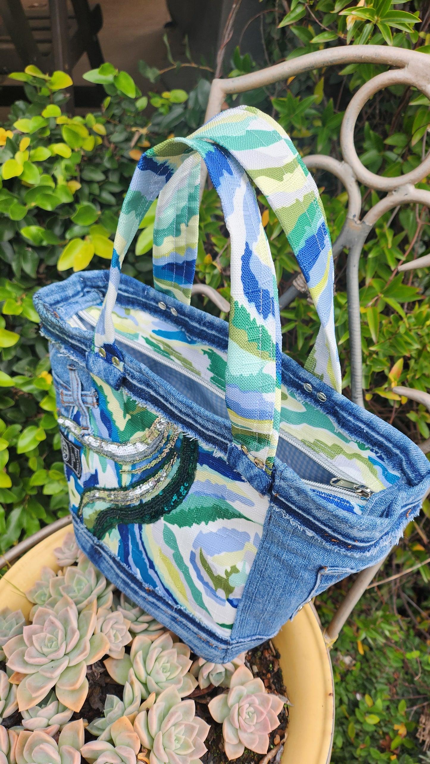 Bespoke Handbag - Denim Renaissance