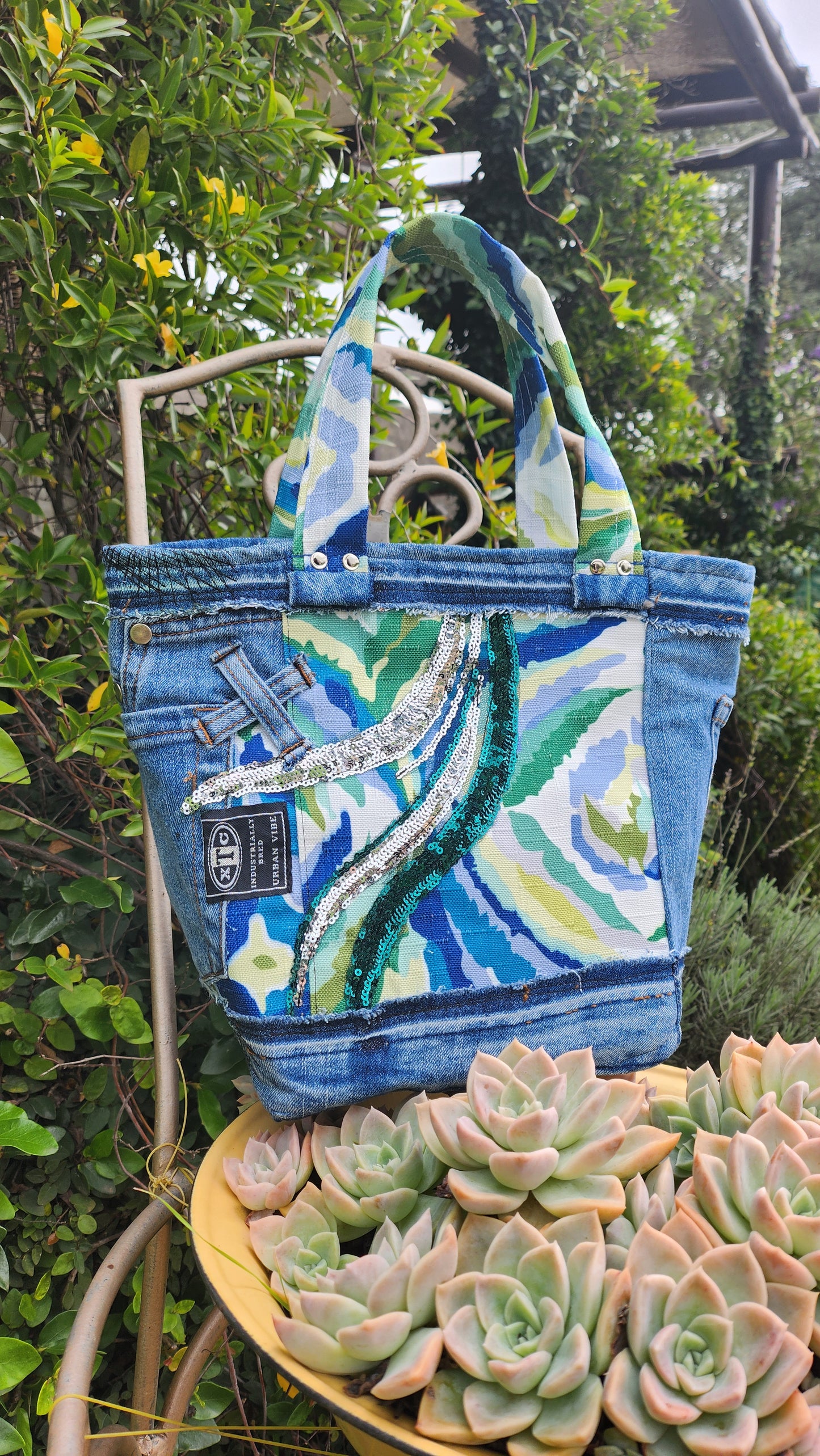 Bespoke Handbag - Denim Renaissance