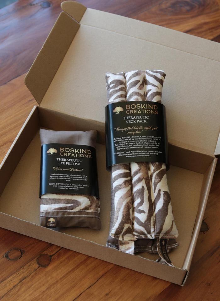 BOSKIND Gift Pack - 2 ITEMS -  Brown ZEBRA
