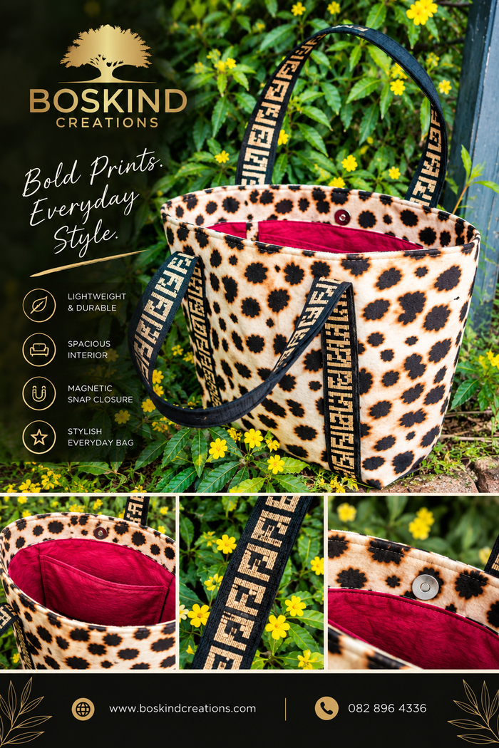 Bespoke Handbag - BOSKIND Luxurious Leopard